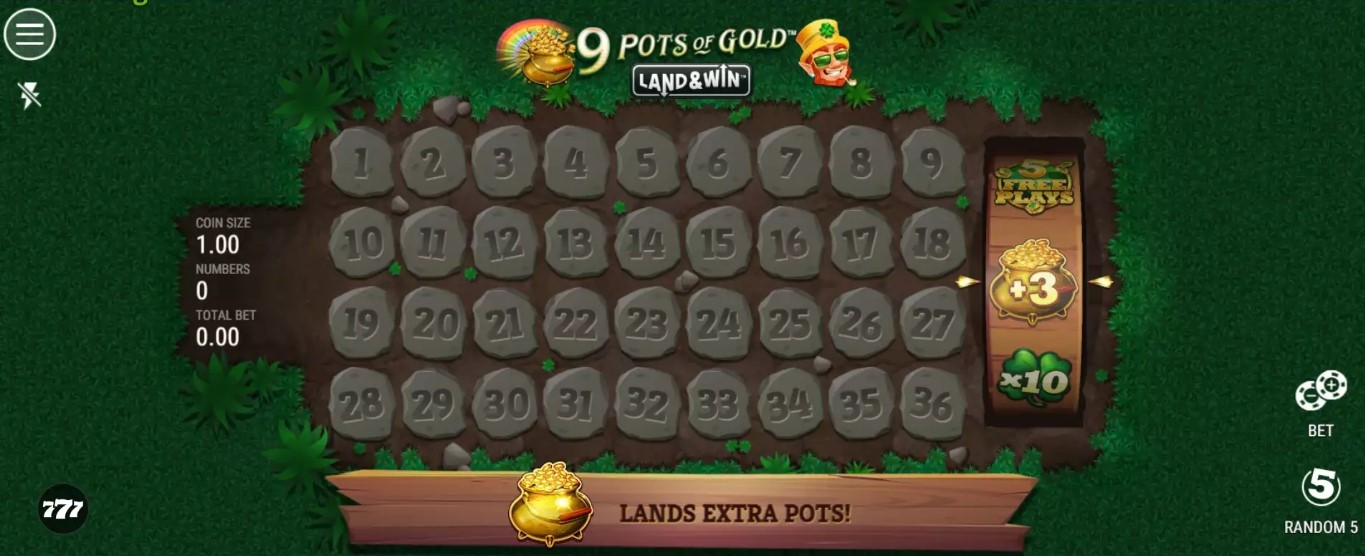 9 Pots of Gold Land & Win slot game