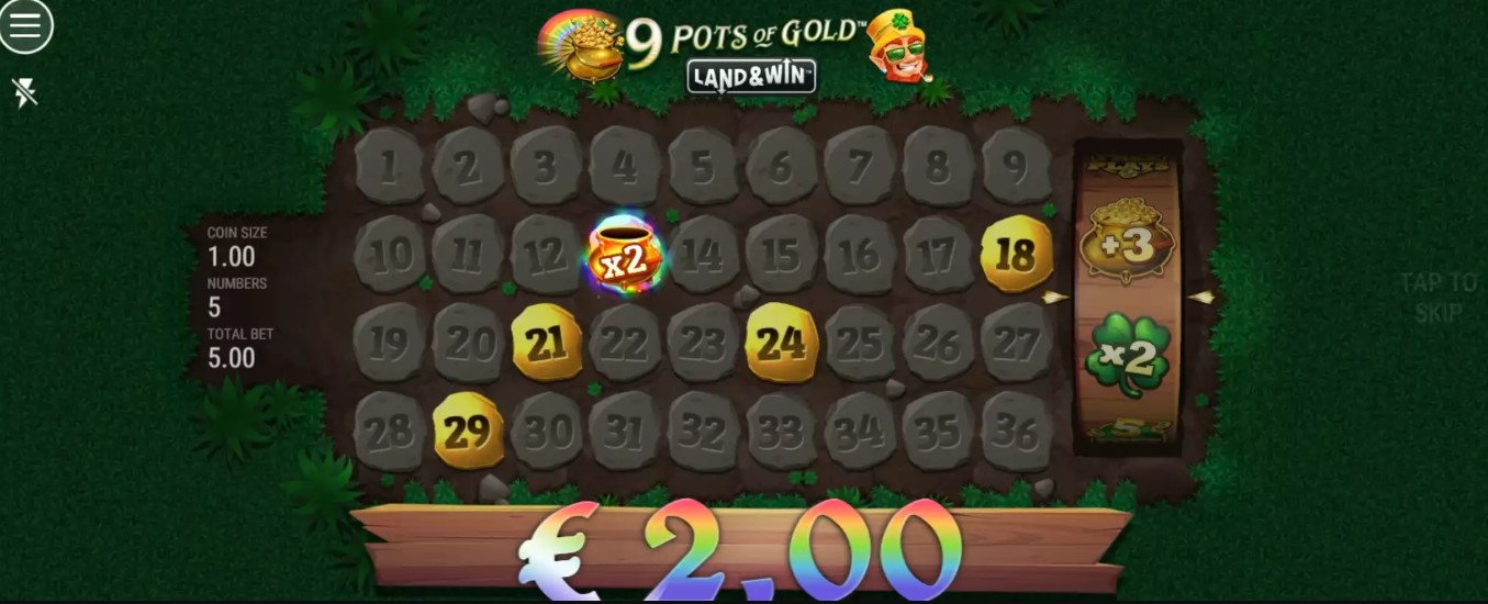 9 Pots of Gold Land & Win slot