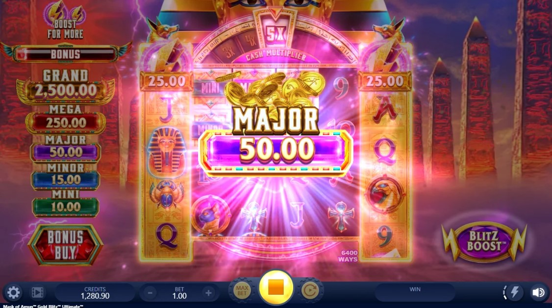 Mask of Amun Gold Blitz Ultimate Slot