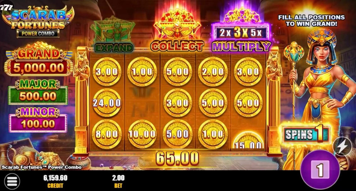 Scarab Fortunes Power Combo slot game