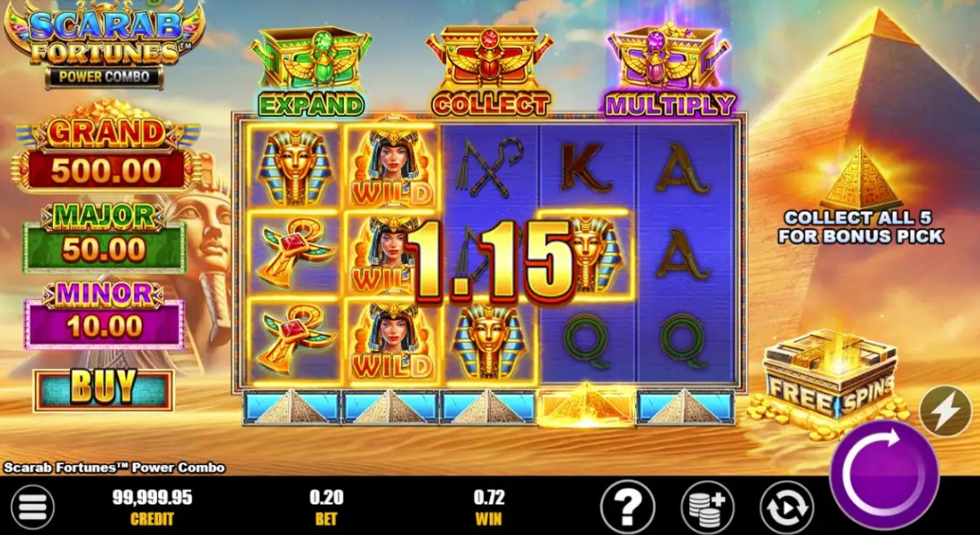 Scarab Fortunes Power Combo slot