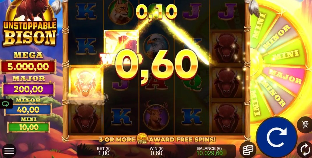Unstoppable Bison slot main
